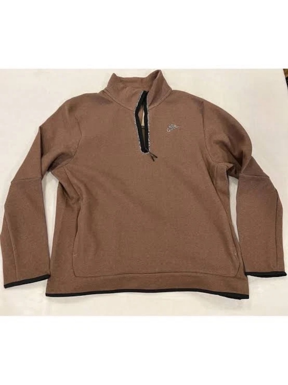 Nike Brown Quarter-Zip Men’s Pullover Sweater